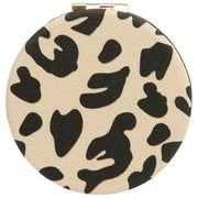 Miroir rond à imprimé animal Alice Wheeler London - Léopard clair/noir