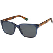 Botaniq Sharp Angular Rectangle Sunglasses - Blue
