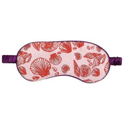 Masque pour les yeux en soie Jessica Russell Flint Shells - Rouge/Rose