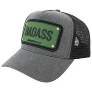 Casquette de camionneur en caoutchouc John Hatter Badass - Gris/Noir/Vert