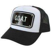 Casquette Trucker en Aluminium GOAT de John Hatter - Noir/Blanc