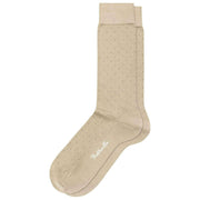 Chaussettes en fil d'Écosse à motif Pin Dot Pantherella Gadsbury - Beige fauve