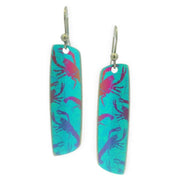 Boucles d'oreilles pendantes en titane Ti2 - Vert
