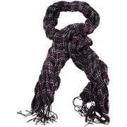 Bassin and Brown Grant Scrunched Scarf - Black/Purple