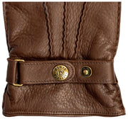 Gants en cuir de cerf Dents Whitchurch - Marron noyer