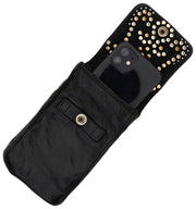 Campomaggi Siena Stud Porte-Téléphone Sac - Noir