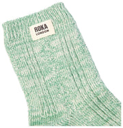 Chaussettes Roka Wallace Crew - Vert Matcha