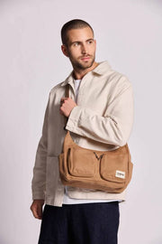 Sac à bandoulière multi-poches Hindbag Emile - Marron cannelle
