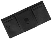 Portefeuille porte-cartes à trois volets Dents Aire - Noir