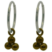 ti2-titanium-triple-bead-charm-hoop-earrings---tan-34455943