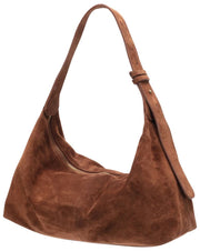 Sac souple en daim Elie Beaumont - Marron moyen