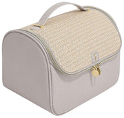 Grande trousse à cosmétiques Stackers - Raphia Taupe