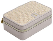 Boîte à bijoux de voyage de luxe Stackers - Raphia taupe