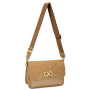 david-jones-half-flap-clasp-shoulder-bag---pumpkin-spice-brown-34507595