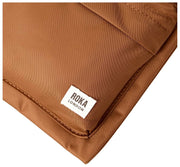 Sac à bandoulière Roka Chelsea B Medium en nylon recyclé - Marron Biscuit