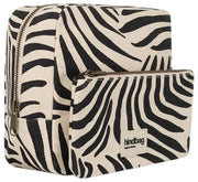 Trousse de Toilette Extra Large Hindbag Alix - Zèbre Écru