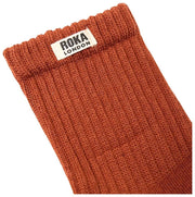 Chaussettes Roka Windsor Solid Crew - Bran Brown