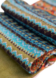 Écharpe douillette Powder Fair Isle - Mélange Sarcelle