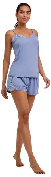 Haut de Chemise Falke Delicate Touch - Bleu Acier