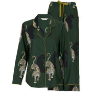 cyberjammies-olive-leopard-print-long-sleeve-wide-leg-pyjama-set---greengold-34514449