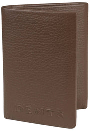Portefeuille porte-cartes à trois volets Dents Aire - Marron chocolat