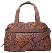 Roka Gatwick Petit sac de sport en toile recyclée - Mini Léopard Marron
