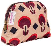 Trousse à cosmétiques en velours Serendipity Elie Beaumont - Café Geo Tulip Brown