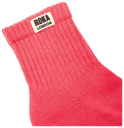Chaussettes Roka Windsor Solid Crew - Rose Corail Sucre