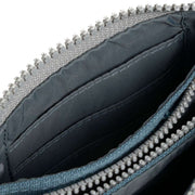 Roka Carnaby Small Sustainable Canvas Wallet - Airforce Blue