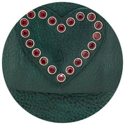 Campomaggi Portacellulaire Stud Support Pour Téléphone Sac - Vert Bouteille/Rouge