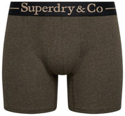 Superdry & Co Lot de trois boxers - Marron chiné/Marron grain/Tan chiné