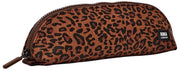 Roka Tate Petite pochette en toile de coton - Mini Léopard Marron