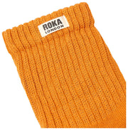 Chaussettes Roka Windsor Solid Crew - Orange Brûlé