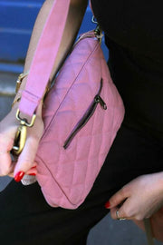 Sac à bandoulière matelassé Hindbag Margault - Rose Blush