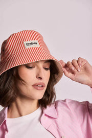 Chapeau Bob Hindbag - Rayures Rouges