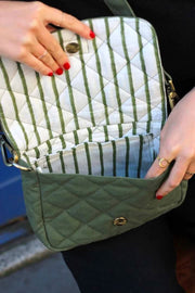 Sac à bandoulière matelassé Hindbag Margault - Vert olive