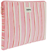 Housse pour ordinateur portable Hindbag Ava Medium 15 pouces - Rayures rouges/roses