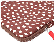 Étui pour ordinateur portable en toile recyclée Roka Brick Lane - Tache marron