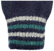 Gants en tricot côtelé Dents Salcombe - Marine