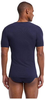 T-Shirt Falke Daily Seamless à Col en V - Midnight Navy
