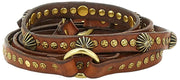 Ceinture en cuir à clous Campomaggi Cinture - Cognac Tan