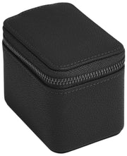 Mini boîte à montres de voyage zippée Stackers - Noir
