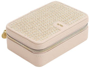 Boîte à bijoux de voyage de luxe Stackers - Raphia Blush