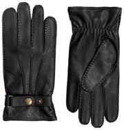 Gants en cuir de cerf Dents Whitchurch - Noir
