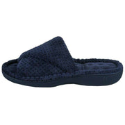 isotoner-popcorn-turnover-open-toe-slippers---navy-34523364