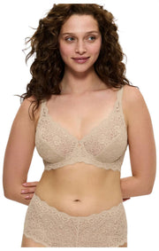 Soutien-gorge en dentelle à armatures Triumph Amourette - Beige peau