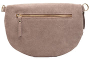 Grand sac à bandoulière en daim Elie Beaumont - Beige vison