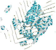 Surchemise Elie Beaumont Serendipity - Bleu Aqua Baroque