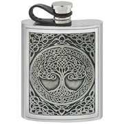 english-pewter-company-6oz-tree-of-life-hip-flask---silver-34391324