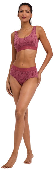 Falke Daily Comfort Print 2-Pack Hipster Brief - Rouge
